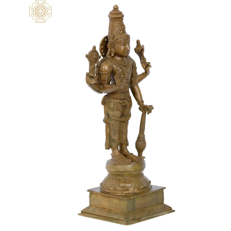 Figurine debout Vishnu Madhuchista Vidhana debout