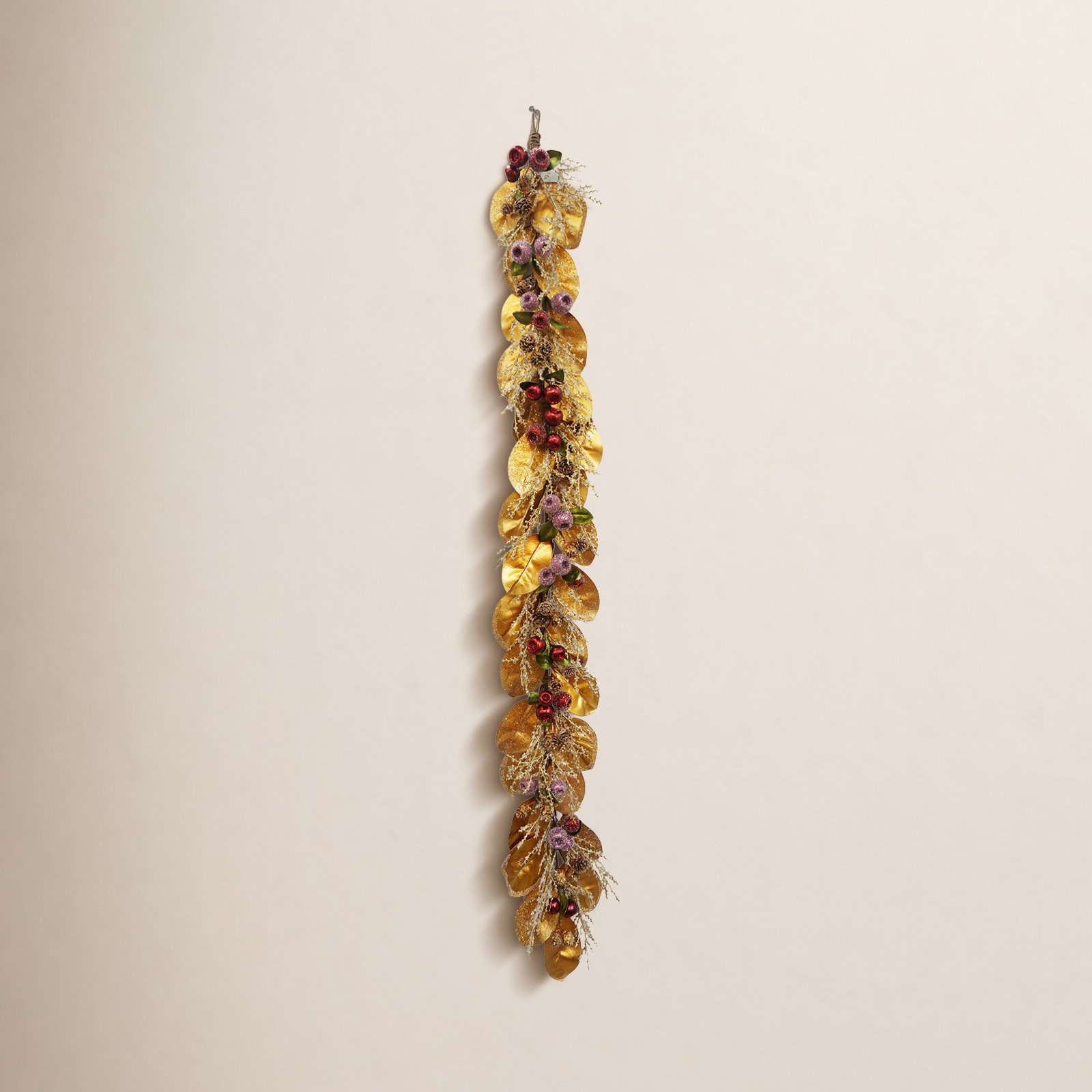 60" Golden Berry Christmas Garland