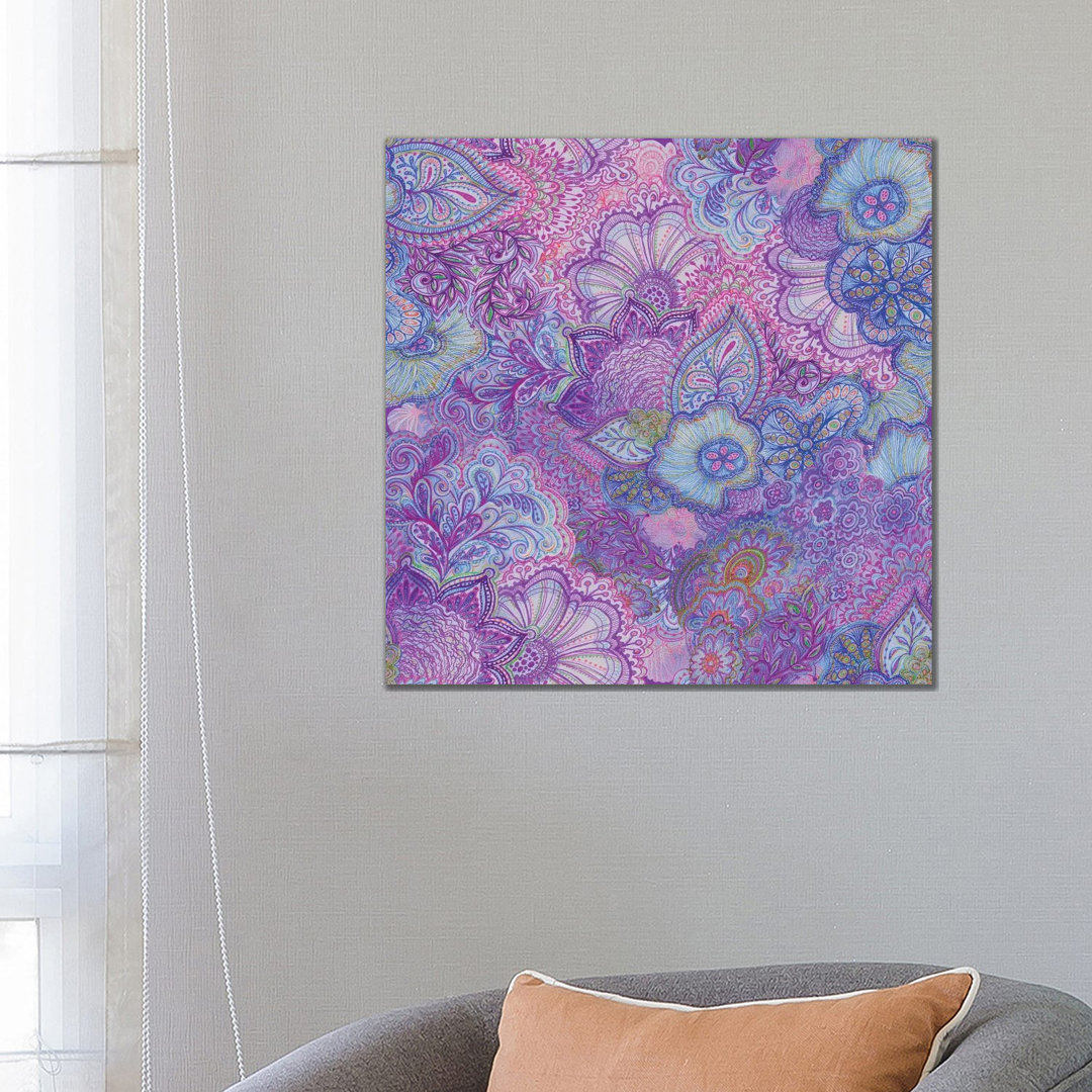 Flourish Purply von Stephanie Corfee - Gallery-Wrapped Canvas Giclée on Canvas