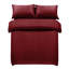 Microfiber Striped Duvet Cover Set with Matching Pillowcases and Stripe Fitted Sheet-117597588-117597594