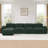 L-shaped Soft Velvet Fabric,Tufted Design,32D High Density Sponge Bottom,Ergonomic Design Bottom,Anti-Slip Design,Free Combination,No Assembly Required,Movable Ottoman For Living Rooms-532948932-532948933