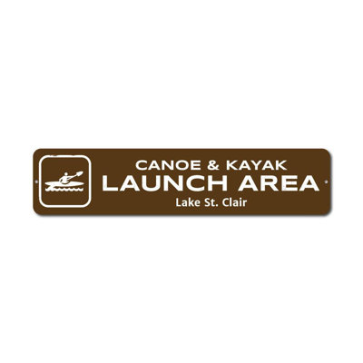 Enseigne en aluminium Canoe & Kayak