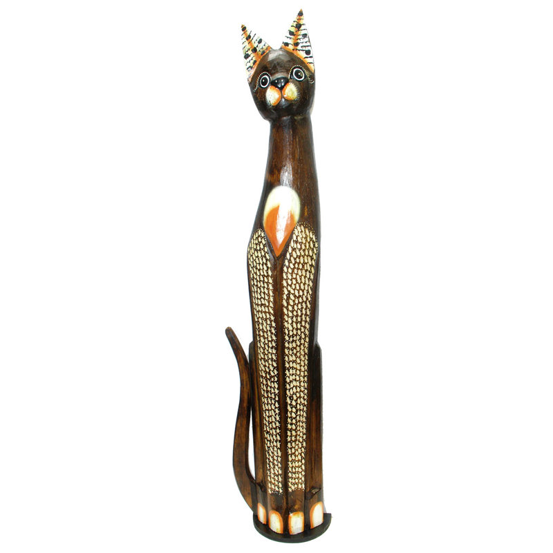 Handmade Statue Decorative Object, 40" H x 5" W x 4" D