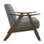 Mobilier de dossier et de siège en bois noyer et rembourré de 1 pièce Modern Home Furniture-1903438144