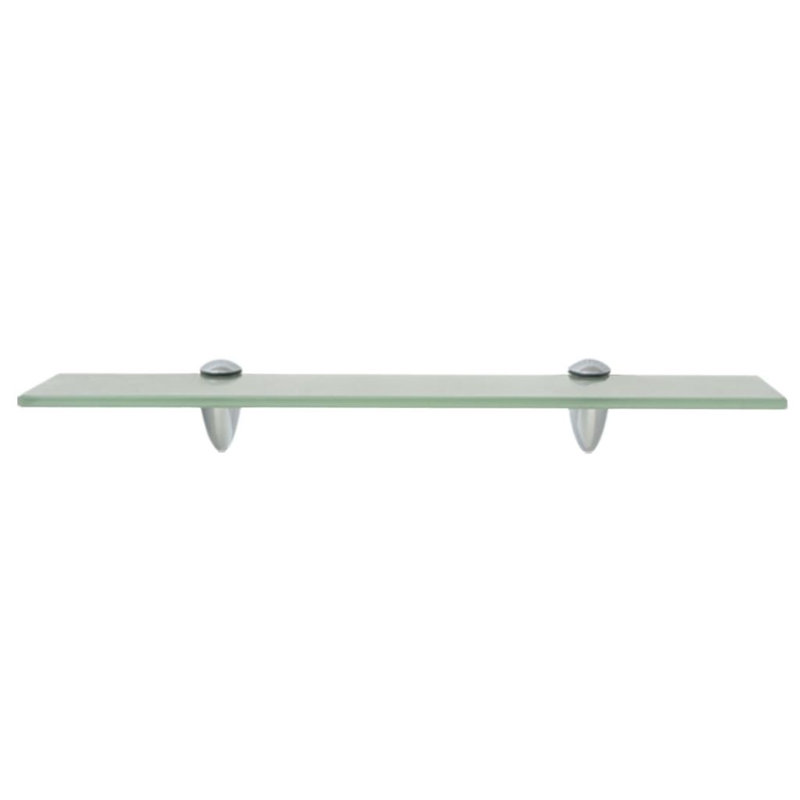 Glass Floating Shelf, Green, 0.8cm H x 60cm W x 10cm D