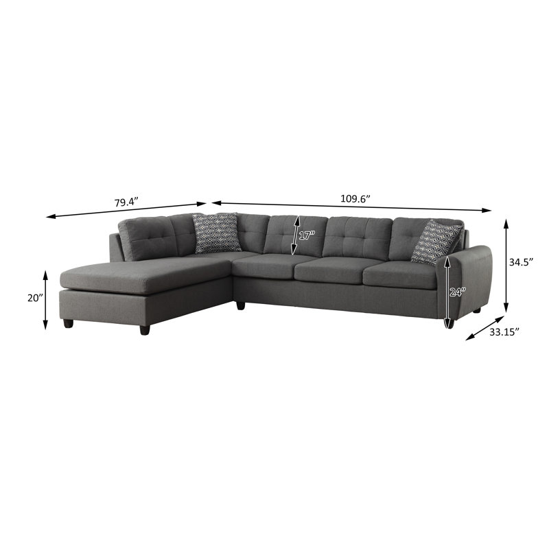 Canapé modulaire 2 pièces Aniye