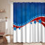 Rideau de douche à 12 crochets American Swoosh Star
