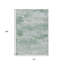 Tapis extérieur lavable abstrait vert menthe et turquoise 10 pi x 14 pi-154273951