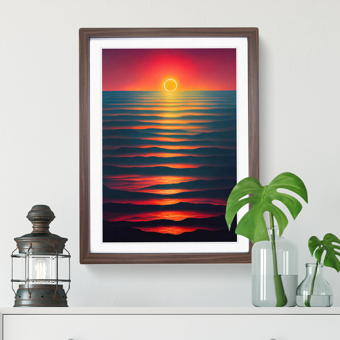 Vivid Ocean Sunset - Wall Art