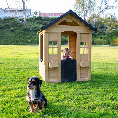Mindful 40'' W x 42'' D Outdoor Solid Wood Playhouse