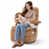 Brown Polyester/Polyester Blend
