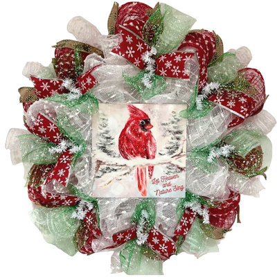 Couronne de cardinal d'hiver