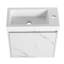 Meuble-lavabo mural flottant de 20 po avec lavabo en résine et porte d'armoire à fermeture en douceur-319494471