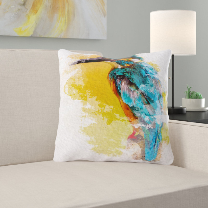 Coussin oiseau Woodhouse, Microsuède, Intérieur