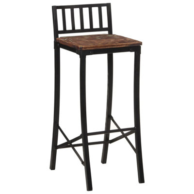 Anouska Bar Stool with Iron Frame