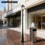 Outdoor Heavy Duty Metal Lamp Post With Ground Cage-129160676