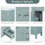 Ensemble de meuble-lavabo avec lavabo, armoire de salle de bain avec tiroirs, structure solide et panneau de fibres à densité moyenne