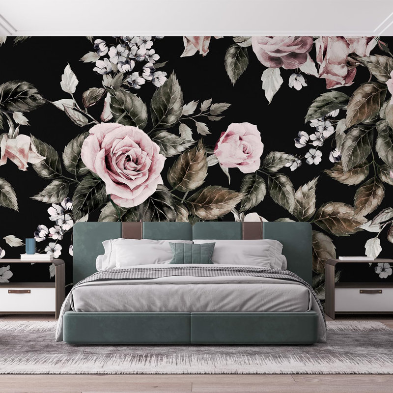 Peel & Stick Floral Border, 120" L x 144" W