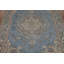 Tapis bleu fait à la main 7 x 7