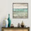 Aqua Horizon II - reproduction d'art murale - toile encadrée
