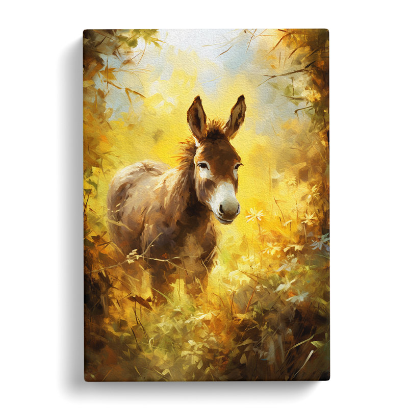 Donkey Impressionism No.2 - Print, 60cm H x 40cm W x 3cm D