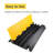 Yescom Cable Ramp Protector 3 Channel Garden Hose Protecitive 44000 Lbs Load Capacity Heavy Duty Speed Bump for Road Driveway Walkway