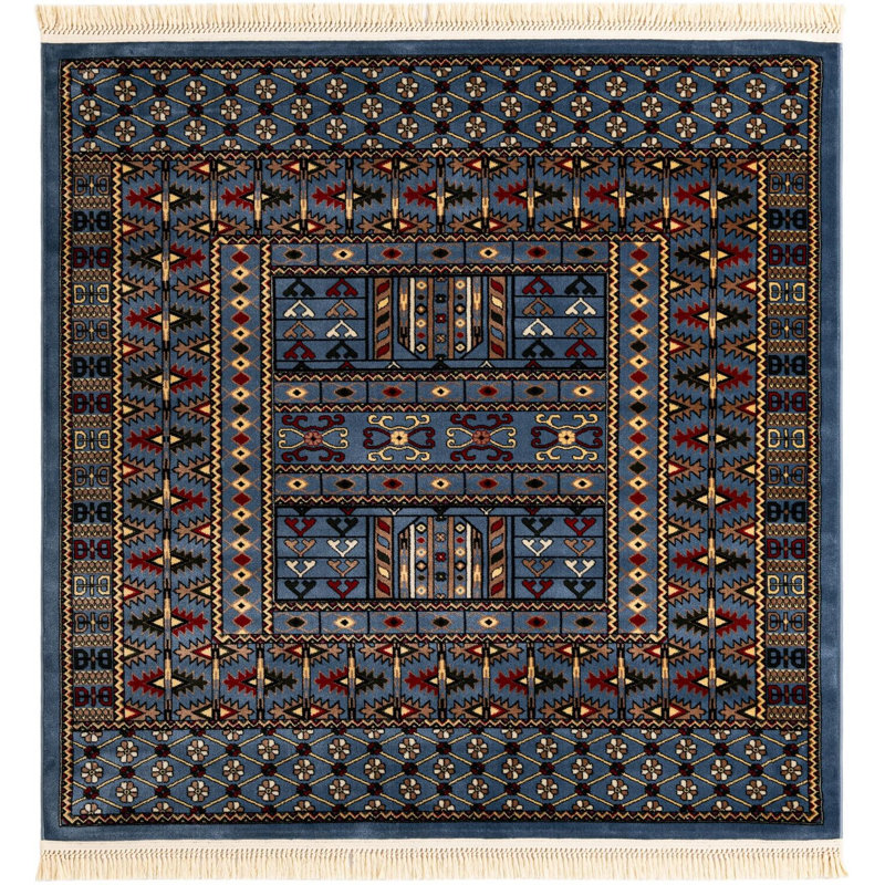 Tapis bleu Aucun, Carré 6 pi 1 po