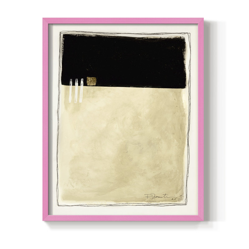 Reproduction encadrée Inner Musing II - bois massif, Rose, H 10 po x l 8 po