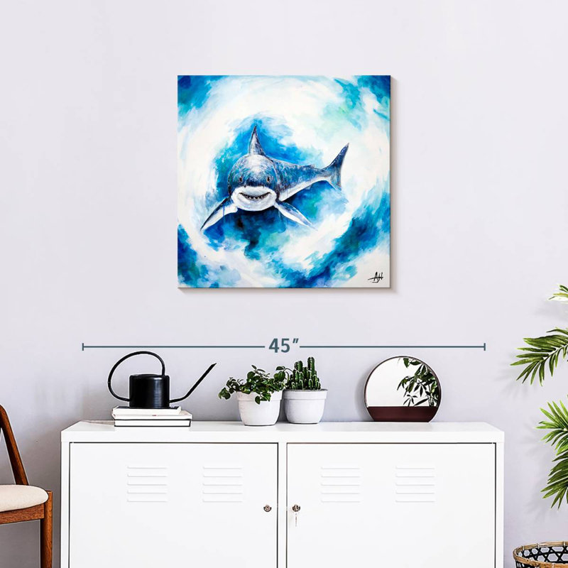 Crowle Signal Shark, 24" H x 24" W