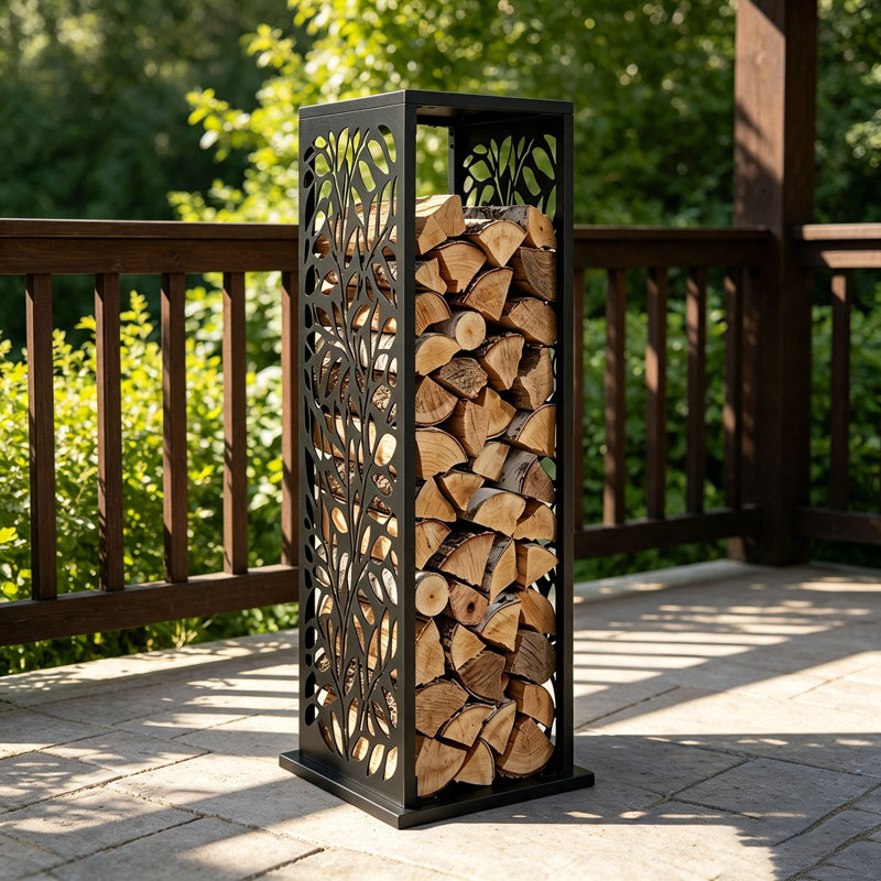 15'' W Steel Log Rack