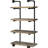 4 Wall Shelf In Black And Rustic Brown For Office Decorative Purposes Office, Convenient Storage-120653771-120653772