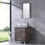 Ensemble de meuble-lavabo simple 24 po avec miroir Alderic
