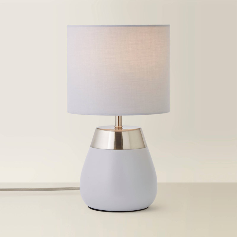 Allec Table Lamp, Grey, Grey