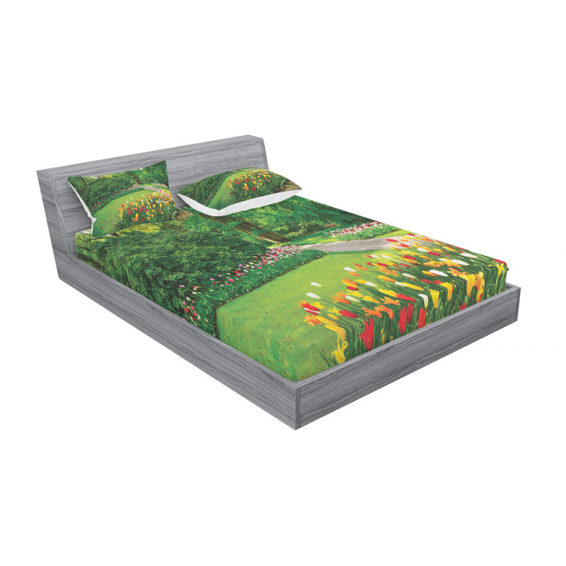Microfiber Sheet Set, Queen Sheet Set with Fitted Sheet