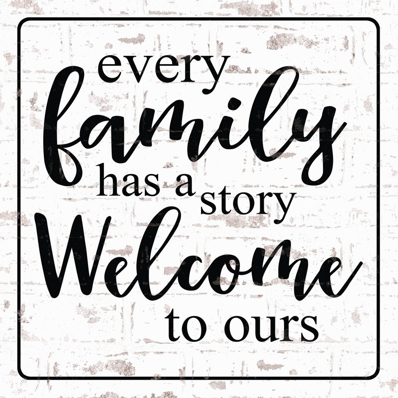 Every Family Welcome - Wrapped Canvas Print, 30cm H x 30cm W x 3.8cm D