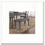 Banc de salle à manger en bois à finition grise 1pc, banc de 40 pouces