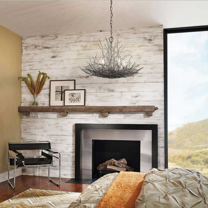 Beachmount 5 - Light Candle Style Chandelier