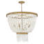 Dune 8 - Light Crystal Tiered Chandelier