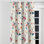 Rideaux de fenêtre French Country - Rideau à œillets à motif floral rose Cottage - 1 panneau