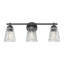 Meuble-lavabo noir mat 3 lumières Jordynn-123222971