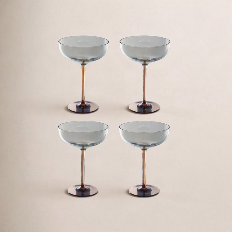 Verre à martini au fini irisé