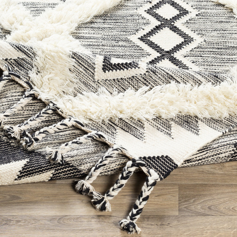 Jovia Wool Geometric Indoor Rug, Rectangle 3' x 5'