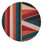 Hand Tufted Area Rug in Red/Blue