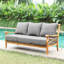 Canapé de patio en teck de 75,5 po de large Brunswick avec coussins Brunswick-256771676-242604329