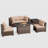 4- Person Outdoor Seating Group With Cushions-588386831