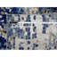 Tapis mosaïque bleu moderne 4 pi x 6 pi en mélange de dense tissé doré et de soie 24B0AB4CAA6C4738A36E159E8534FCB5