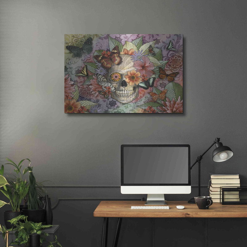 «Butterfly Botaniskull» par Fusion Idol Arts, H 24 po x l 36 po