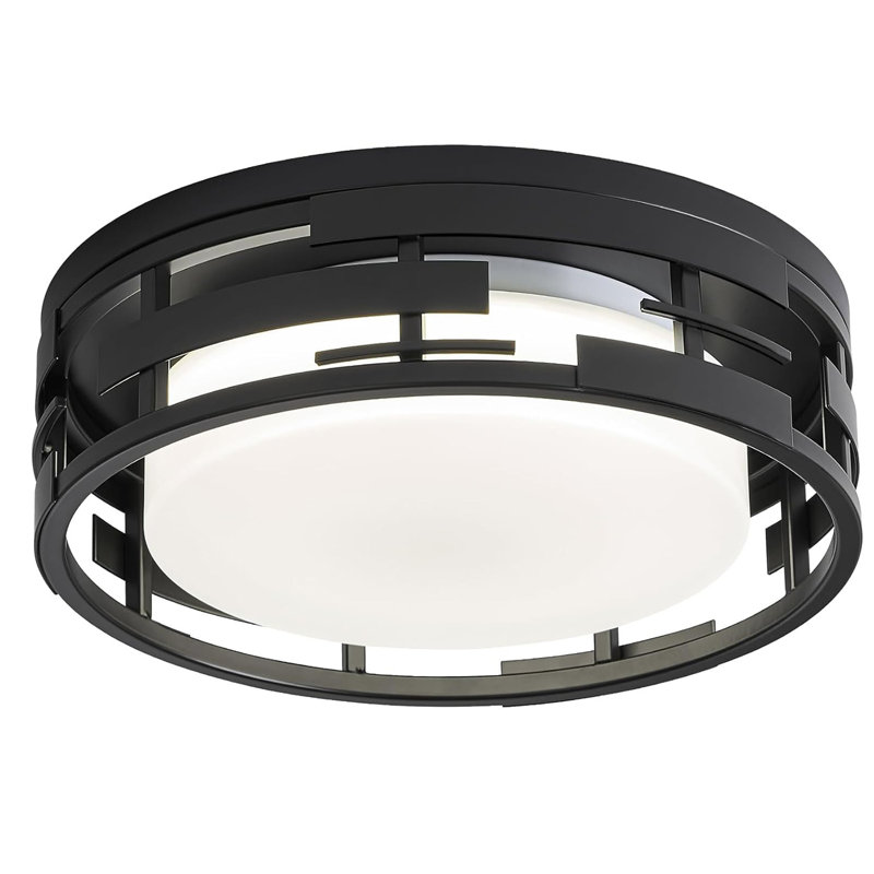 Plafonnier encastré moderne, plafonnier à DEL à intensité variable, plafonnier rond pour cuisine, salle de bain, chambre à coucher, couloir, 12 po