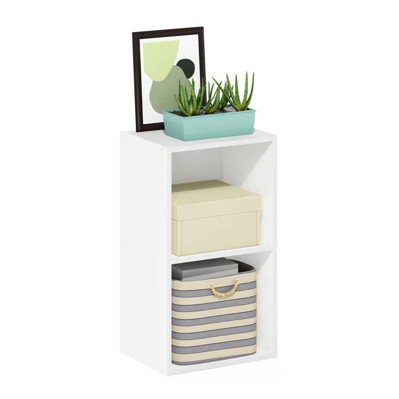 Heintje 2-Tier Open Shelf Bookcase, White