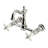 Kingston Brass Heritage Double-Handle 2-Hole Wall-Mount Bridge Kitchen Faucet-93672762